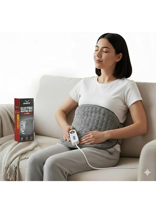 سلوفيك وسادة حرارية كهربائية حجم كبير (XL) لتسكين آلام الظهر وتقلصات الدورة الشهرية - قربة طبية للأكتاف والركبة والجسم - وسادة تدفئة علاجية للعضلات - Image 1